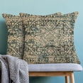 thumbnail image 2 of Boho Pillow Covers 18x18 Set of 2, Ethnic Design Boho Decorative Throw Pillows Linen Carpet Pattern Farmhouse Bohemian Cushion Pillow Covers for Sofa Couch Outdoor Decor, 2 of 6