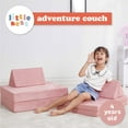 thumbnail image 4 of Little Nest Toddler Sofa, Adventure Explorer Kids Couch, Blush Pink, 4 of 11