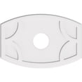 thumbnail image 1 of Ekena Millwork CMP36X24KY-07000 7 in. ID x 19.5 in. Rectangle Kailey Architectural Grade PVC Contemporary Ceiling Medallion, 1 of 1