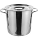thumbnail image 1 of Olla de acero inoxidable para sopa, cubo para cocinar mariscos, cubo de metal para sopa, olla con tapa, 1 of 8