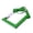 Green, variant on Craft County - Back 2 School - House Shaped Carabiner with Split Key Ring Colored Aluminum (Purple, 10-Pack)