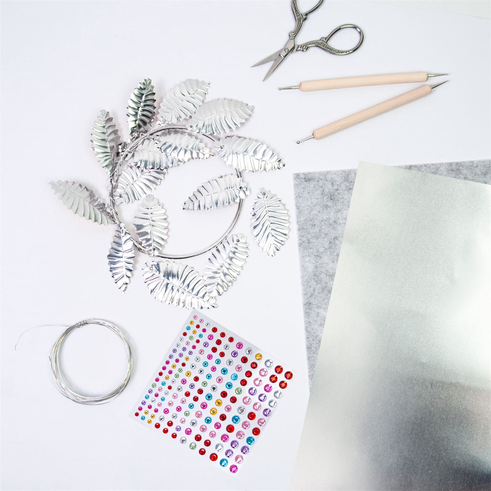 Foil Embossed Holiday Decorations Set Easy Assembly Christmas Art Craft Supplies For Kids And Adults Art Craft Project