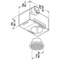 thumbnail image 4 of Broan 50-80 Selectable CFM Recessed Bathroom Exhaust Fan w/ Light, 4 of 11