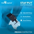thumbnail image 6 of Paw Inspired Stay Put Dog Diaper Holder for Use with Calming Weighted Anxiety Vest  (Sold Separately), Compatible with Disposable or Washable Dog Diapers, 6 of 7