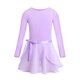 thumbnail image 3 of Leotardos de tutú de Ballet para niñas, Ropa de baile de manga larga, clase de baile de Ballet, gimnasia con falda atada de gasa, conjunto de ropa de bailarina, 3 of 5