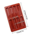 thumbnail image 2 of Silicone Chocolate Bar Molds – 8-Cavity Deep Molds for DIY Candy, Baking, or Homemade Treats, Food-Grade & Flexible, 2 of 7