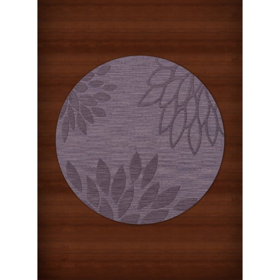 Dalyn Dover Area Rug DV17 Dv17 Viola Floral Leaves 4' x 4' Round