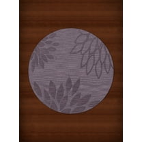 Dalyn Dover Area Rug DV17 Dv17 Viola Floral Leaves 4' x 4' Round