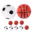 thumbnail image 4 of HEATSHAKING Accessoires de Sport pour Maison de Poupée 12 Pcs Ballons de Football Miniatures pour Collectionneurs, 4 of 6