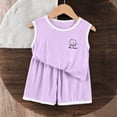 thumbnail image 3 of ATOGUTA Boys Summer Outfits Sleeveless Tank Tops and Workout Shorts Set 2 Piece Clothing Set Size 0-15, Purple, 3 of 7