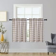 thumbnail image 2 of HA-EMORE Curtains Buffalo Check Plaid Gingham Short Window Curtain for Cafe,Farmhouse,Bathroom,Kitchen &amp; Living Room Rod Pocket Curtains, 2 of 8