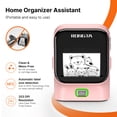 thumbnail image 2 of Rongta Mini Bluetooth Sticker Printer, Portable Thermal Label Maker for Kids DIY, Scrapbooking, Journaling, Photos & Study Notes – Pink, 2 of 10