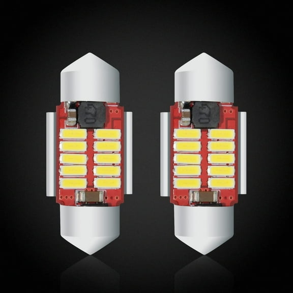 Alla Lighting DE3021 DE3175 LED Bulbs Super Bright 4014 10-SMD 28mm 29mm 12V LED DE3022 6428 Festoon Bulbs for Toyota T100 Pickup Trucks Tacoma Interior Dome Lights 6000K Xenon White