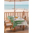 thumbnail image 2 of Outdoor Tablecloth with Umbrella Hole for Patio/Picnic/Party/Camping, Green Cactus Tropical Waterproof Table Cloth Rectangle Table Cover Washable, Summer Vintage Botanical (60"x 120"), 2 of 8