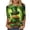 #110-Multicolor, variant on TaTaai St. Patrick's Day Women's Casual Print Round Neck 3/4 Sleeve T-Shirt Loose Top Gift