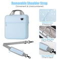 thumbnail image 5 of MoKo Zipper Binder, 2 inch 3 Ring 500 Sheet Capacity Multi-Pocket School Binder, Blue, 5 of 8