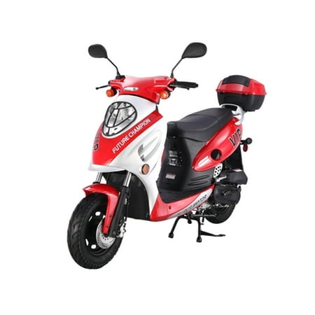 Family Gas Scooter - RED Taotao CY-50A 49cc Gas Automatic Scooter Moped Electric with Keys