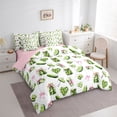 thumbnail image 3 of Castle Fairy Teens Vegetable Cucumber Twin Bedding Sets,Ribbon Bow Bedding Comforter Set, 3 of 8