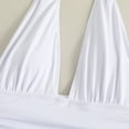 thumbnail image 4 of Gibobby Trajes de baño mujer una pieza Nuevo traje de baño de bikini europeo y americano sexy con hombros descubiertos para mujer(Blanco,G), 4 of 5