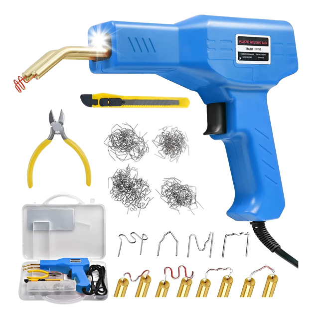 Kit De Soldadura De Plástico Para Reparación De Auto 150w Xtellar azul