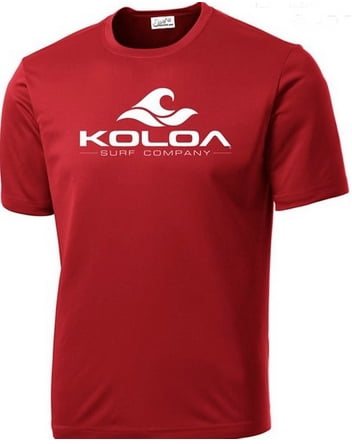 Koloa Surf Wave Logo Moisture Wicking Athletic All Sport Training T-Shirts