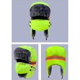 thumbnail image 2 of Gorro de invierno unisex ZHAOCHENG 3 en 1 piel sintética orejeras mascarilla extraíble, 2 of 5