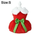 thumbnail image 2 of Vestido para mascotas Vestido de invierno para perros Vestido navideño para mascotas Vestido con lazo para perros 1478, 2 of 6