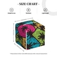 thumbnail image 4 of Lsque Hawaii Palms Printed Tissue Box Cover Holder, Facial Paper Organizer Dispenser,Square with Bottom Belt, PVC Leather Decorative Organizer, 4 of 8