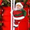 thumbnail image 5 of 2025 Gift for Family Christmas Electric Chimney Climbing Santa Claus Musical Toys,Ladder, 5 of 9