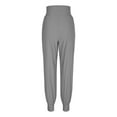 thumbnail image 6 of Olyvenn Fashion Women Tapered Joggers Pants with Pocket Casual Yoga High Waist Sweatpants Drawstring Ankle Pant Jogger Sweat Trousers Gray S, 6 of 7
