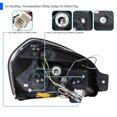 thumbnail image 4 of Spec-D Tuning Projector Headlights Black Compatible with 2005-2009 Hyundai Tucson All Modles, Left + Right Pair Headlamps Assembly, 4 of 5