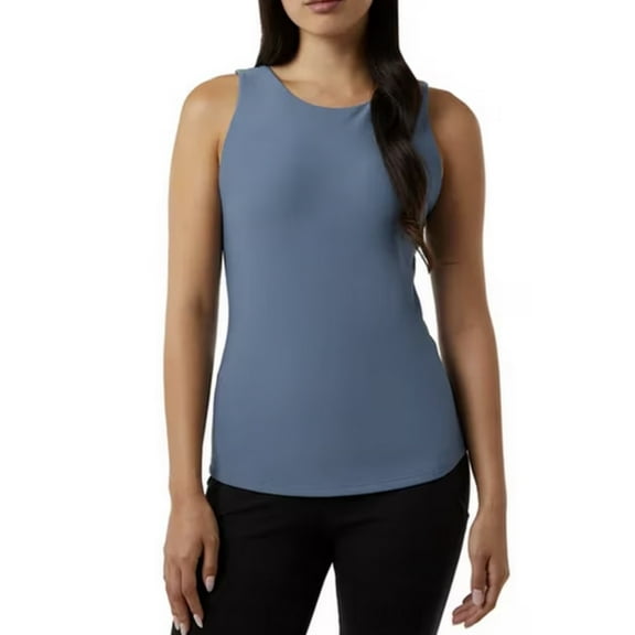 32 Degree Cool Women's Tank Built in Bra Blue Large
