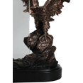 thumbnail image 4 of American Bald Eagle Landing On Rock Bronzed Figurine With 4x6 Beveled Glass, 4 of 8