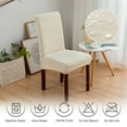 thumbnail image 7 of 4-Piece Stretch Dining Chair Covers, Washable and Removable Fabric Protective Covers, Suitable for Kitchens, Dining Rooms, Offices,  Party Decorations, 7 of 7
