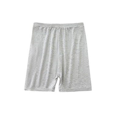 Bxsruta Toddler Girl Shorts, Children's Summer Solid Color Casual High Waisted Leggings Shorts, Gray 2-3Years