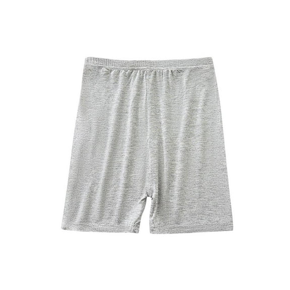 Bxsruta Toddler Girl Shorts, Children's Summer Solid Color Casual High Waisted Leggings Shorts, Gray 2-3Years