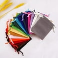 thumbnail image 2 of Bolsa de terciopelo para embalaje de joyas, bolsa con cordón, bolsa de almacenamiento para auriculares con alimentación móvil, 2 of 4