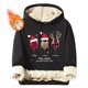 thumbnail image 1 of Sudadera con capucha para hombre, informal, a la moda, con estampado navideño, de manga larga y bolsillo, de poliéster, 1 of 5