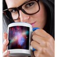 thumbnail image 2 of 3drose, Galaxy and Nebula - Messier Spiral Galaxy, 11oz Two-tone Blue Mug, 2 of 6