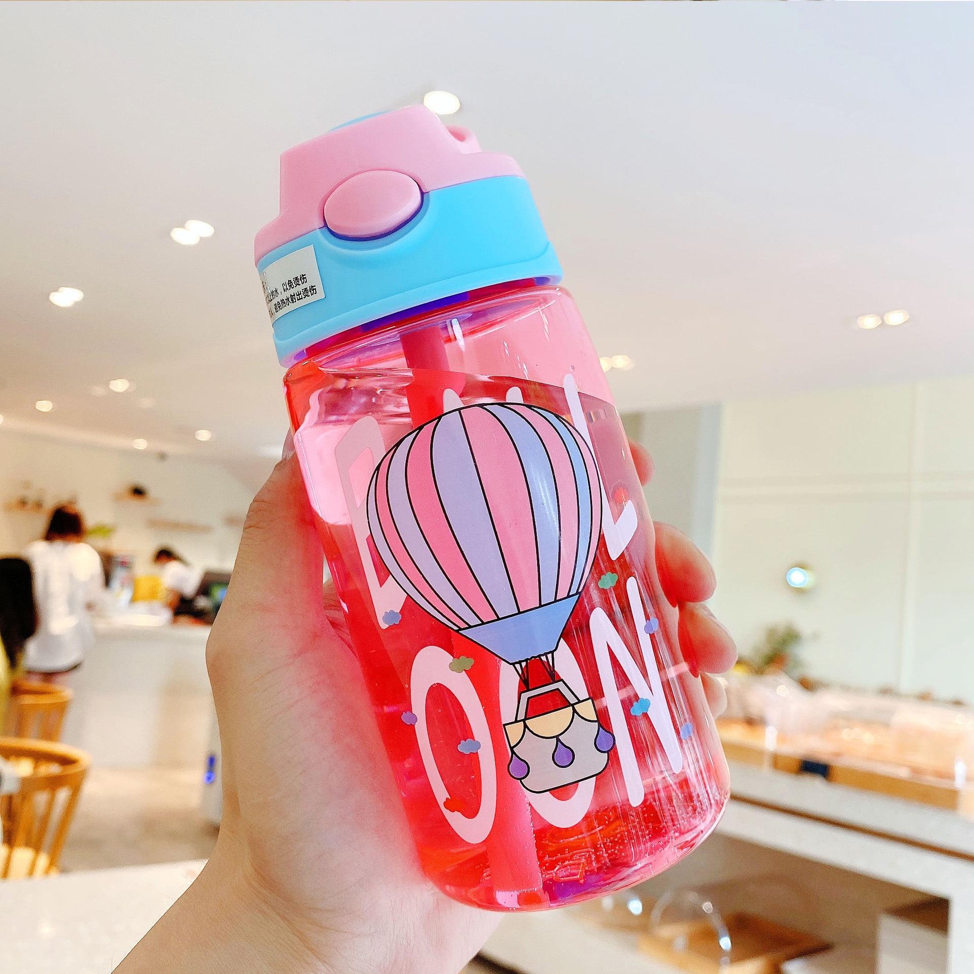1 Piece 480ml Leak Proof Straw Cup - Outdoor Activity Straw