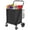 Black, variant on Large Shopping Cart with Brake,Grocery Cart on Wheels, Foldable Utility Shopping Carts with Double Basket and 360° Rolling Swivel Wheels for Groceries Laundry