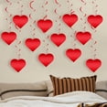thumbnail image 4 of Décorations Cœur Rouges, Décorations Cœur Suspendues Valentines, Décorations Tourbillons Cœur Rouges, Décorations Romantiques Jour de Valentines Nuit Spéciale, Décorations Jour de Galentines Banderoles de Fête Décor 18 Pcs, 4 of 7