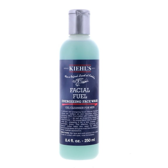 Kiehl's Facial Fuel Energizing Face Wash Gel Cleanser for Men, 8.4 oz