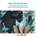 thumbnail image 4 of Rateoe Black Panther Floral Illustration Print Mouse Pad - Extended Large Gaming Mousepad,Non-Slip Stitched Edge,16x29.5 Inch, 4 of 8