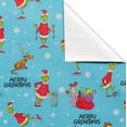 thumbnail image 3 of Plus Mark 40" Grinch Blue Christmas Wrapping Paper with Cutlines, Grinch and Max (60 Sq. ft., 1-Roll), 3 of 7