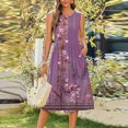 thumbnail image 1 of WILLBEST Vestido Corto Mujer Vestido Informal Con Bolsillo Sin Mangas Y Estampado Degradado Para Mujer, 1 of 3
