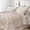 Beige, variant on 7-Piece Queen Olive Green Pintuck Comforter Set, Bedding with Comforter, Sheets, Ruffled Shams & Pillowcases