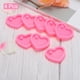 thumbnail image 3 of Uxcell 8 Pcs Moldes de Resina en Forma de Corazón de Silicona Kit de Llaveros, Rosa, 3 of 6