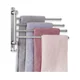 thumbnail image 1 of Toallero giratorio de 180° Toallero de baño de acero inoxidable con brazo giratorio de 4 brazos Toallero de pared para baño, 1 of 5