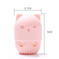 thumbnail image 3 of Maquillaje de cubierta protectora de hojaldre de secado rápido con forma de gatito de silicona portátil de viaje Labymos  Caja de almacenaje, 3 of 7